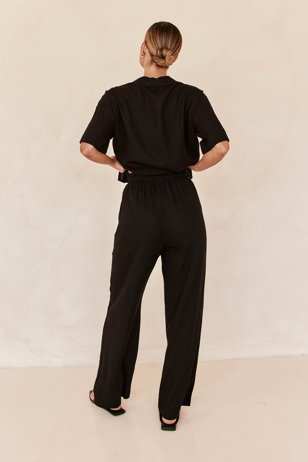 Black Linen Co ord set